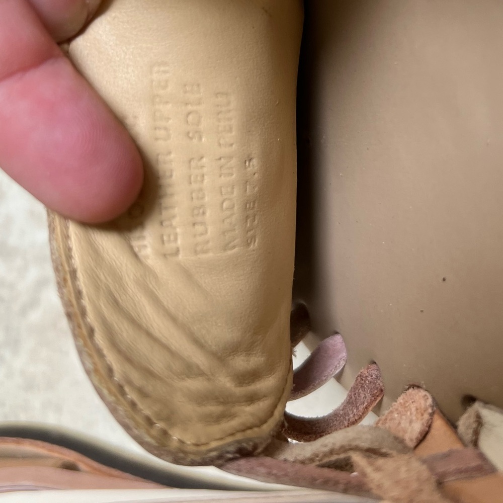 NEW nisolo leather made color block huaraches sandals - Picture 4 of 6